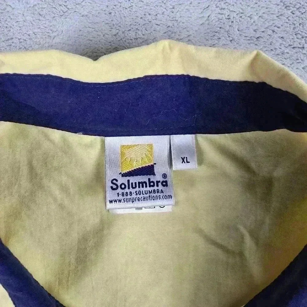 Solumbra Long Sleeve Button Up Yellow Sz XL - Picture 4 of 7